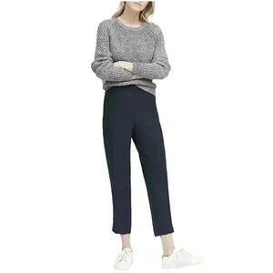 Banana Republic Women's Black Poly/Rayon/Spandex Hayden Fit Tapered Pants